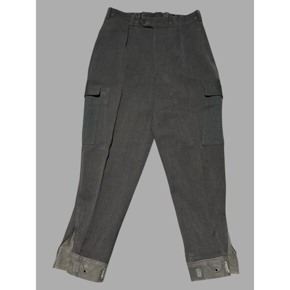 Kumla Konfektions AB Pants C46 30x27 1950s Swedish Military Wool Cargo Vintage - Picture 1 of 7